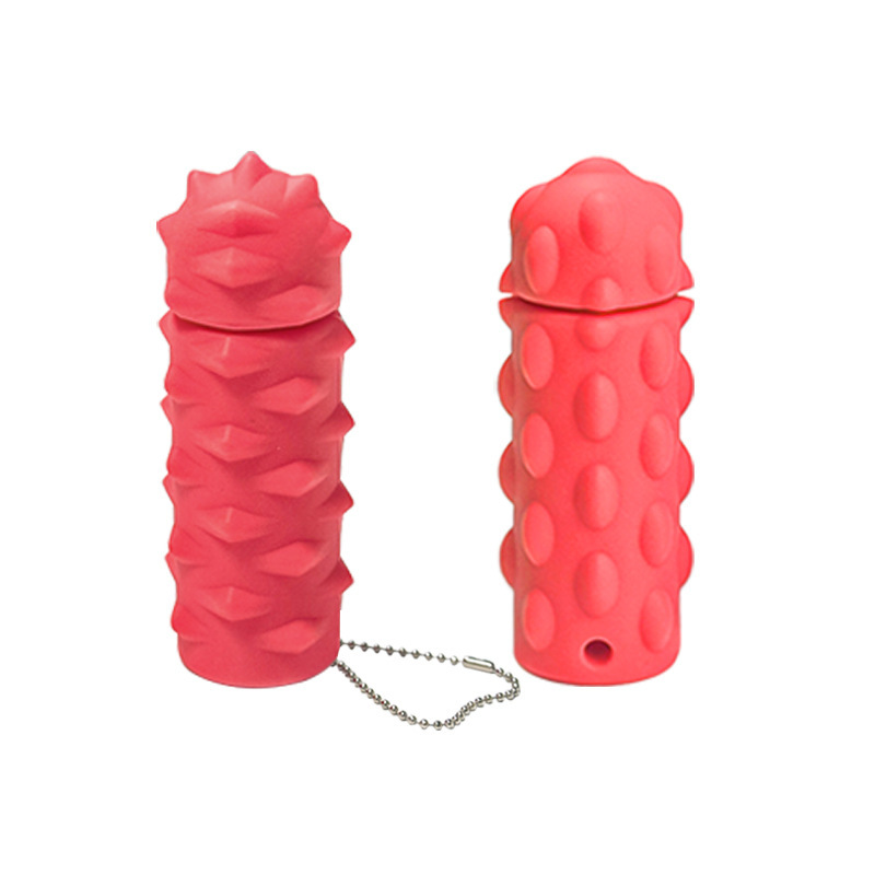 Factory Direct Silicone Pressure-Relieving Massage Sensory Keychain - Soft, Fidget Stress Relief Key Ring