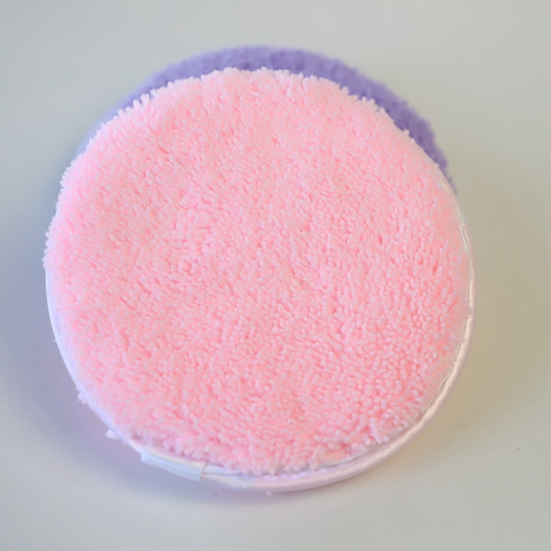 12cm 9g Microfiber Makeup Remover Pad 100% Polyester Reusable Large Facial Cleansing