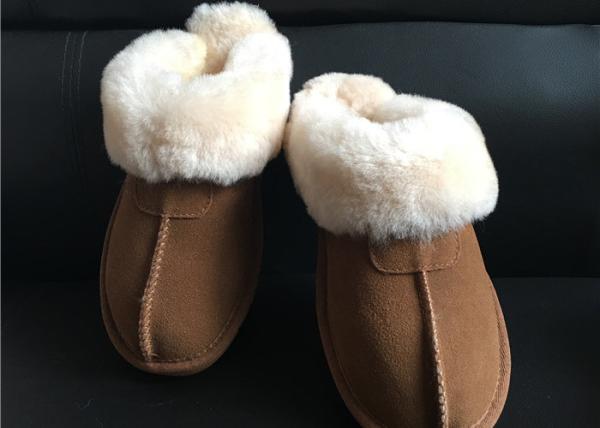 A pele de carneiro australiana das senhoras alinhou o forro 100% do shearling da pele de carneiro das mulas do deslizador