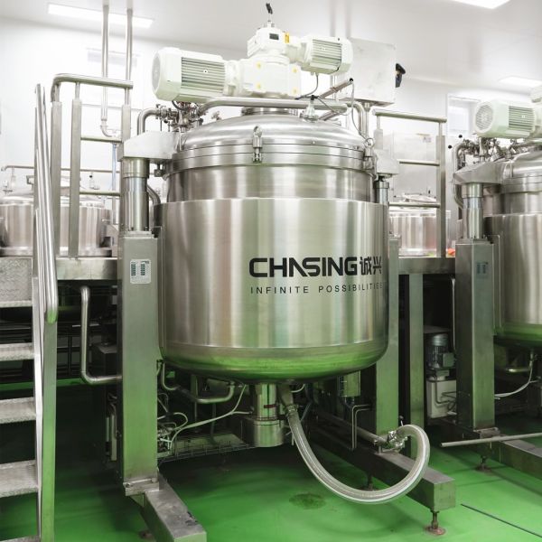 Equipo avanzado de mezcla de cosméticos para cremas, geles, lociones, champús y aceites