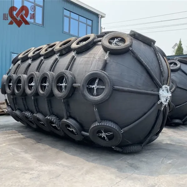 Cylindrical Yokohama Marine Fender with Customization Energy Absorption and Hot Galvanized Flange