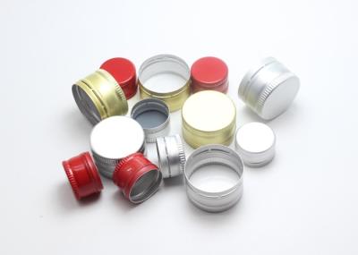 20mm 28mm Aluminium Pilfer Proof Caps , Aluminium Ropp Caps For Glass Bottle