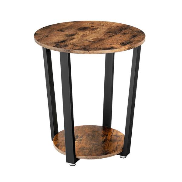 Round Side Table for Home, Small Round Sofa End Table, Industrial Side Table, ULET57X