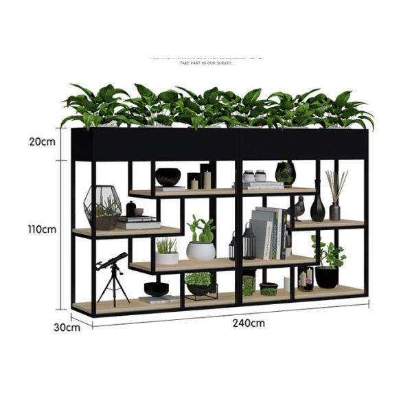 Чувствительная полка цветочного горшка балкона, сад металла заводов включает Мулти функциональную загородку в набор отложенных изменений