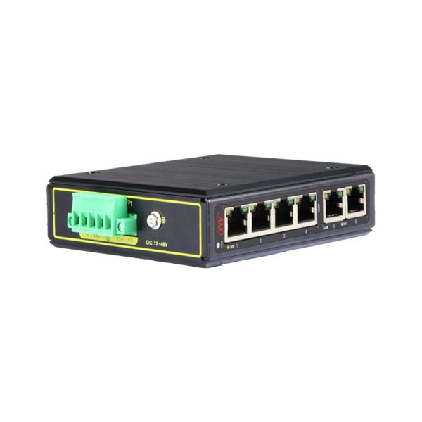 6 Port 10/100M Industrial Ethernet Switch Unmanaged Plug And Play Operation
