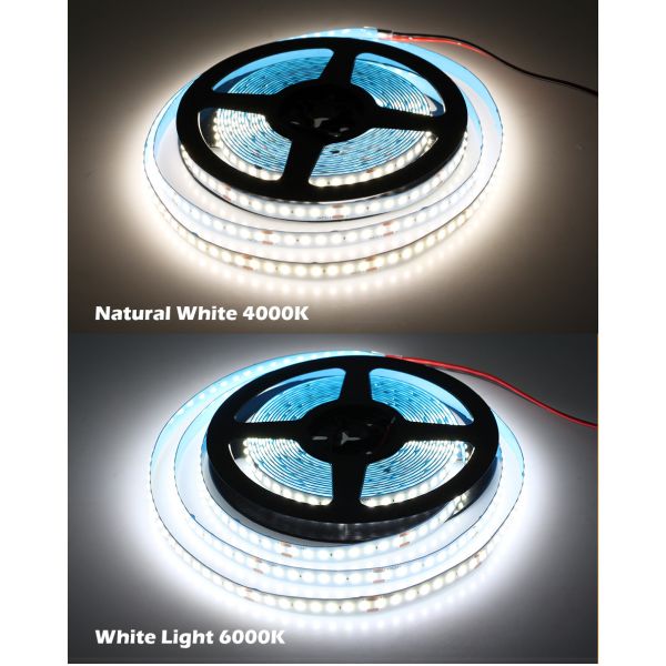 160LEDs DOT COB Tape Lights 8mm RA90 Warm Nature Cold White