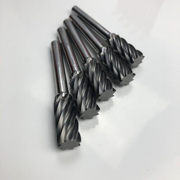 Full Size Tungsten Carbide Deburring Bits YG 8 Aluminum Cut Carbide Burrs