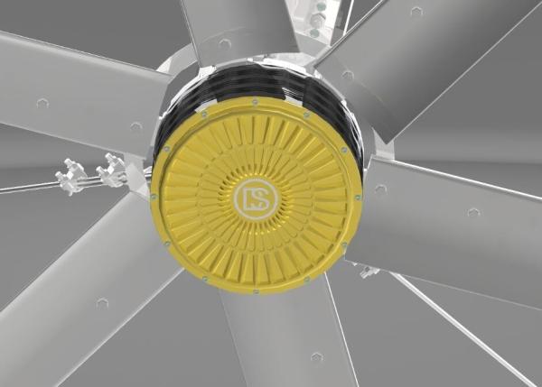 7.3M	24 Foot Hvls Overhead Oversized Ceiling Fans