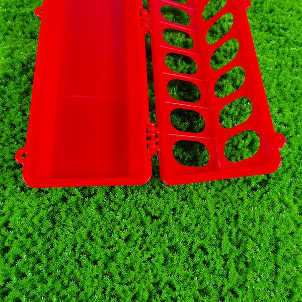 Rectangular Vermelho Amarelo Longa Food Trough Capacidade padrão Design moderno