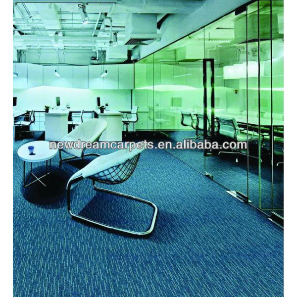 100 by 100 Size Loop Pile Office Fireproof Carpet Tile for Canton Carpet Manufactured