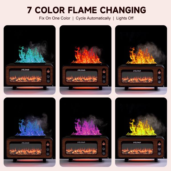 Fireplace Flame Perfume Diffuser Scent Diffuser Wood Grain Anhydrous Essential Oil Diffuser for Household