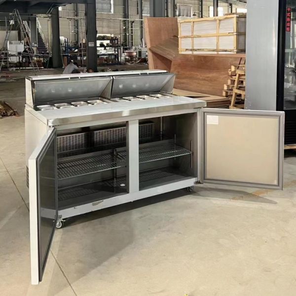 Commercial Sandwich Preparation Table With Fridge Air Cooling