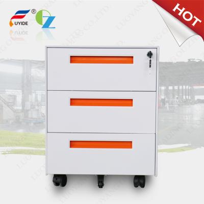 3 drawer Mobile pedestal cabinet FYD-H001,sliver color,five casters,3 section slideway for promotion