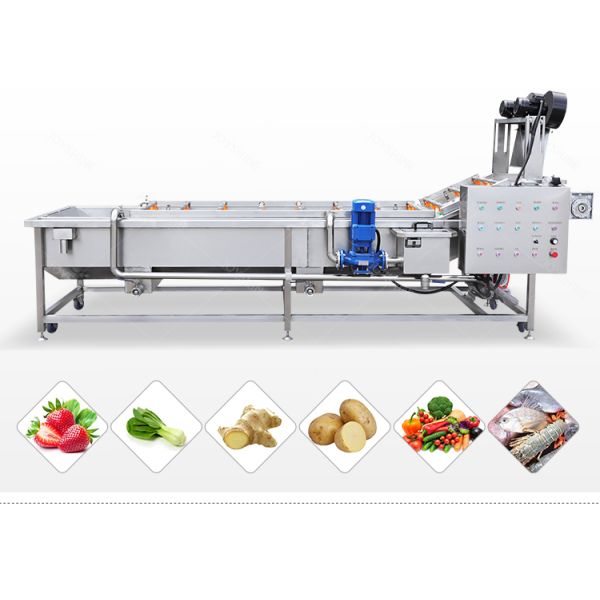 100-500kg/H Ozone Fruit And Vegetable Washer For Cleaning Carrots And Cassava