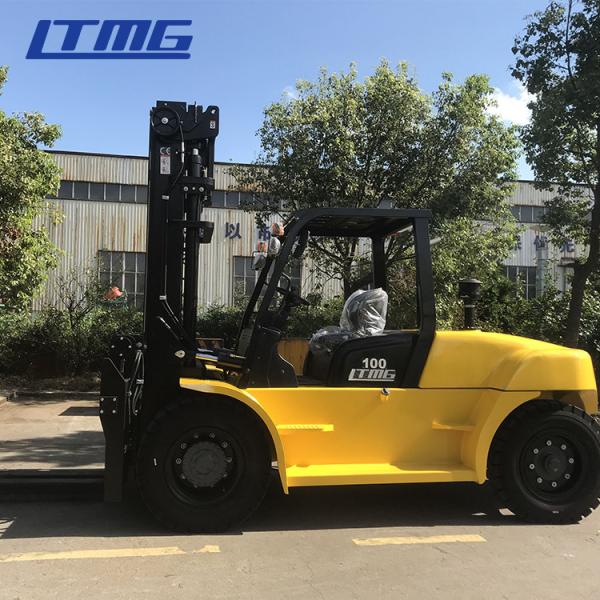 2 Stage / 3 Stage Mast Forklift , Diesel Engine Forklift Truck FD100 2000 Working Hours