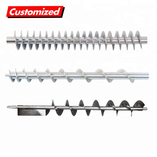 OEM Custom Stainless Steel Food Grade Auger Screw for Grain Sweep Silo
