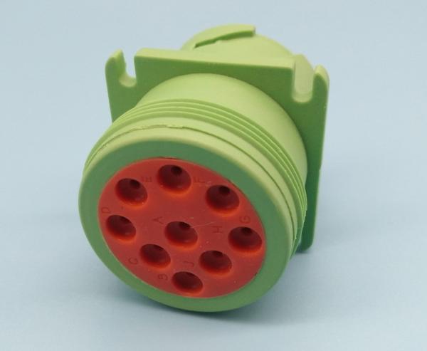 Green Type 2 Deutsch 9 Pin J1939 Male Plug Connector with 9 PCS of Pins
