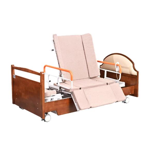 Home care community hospital high-end function of wood rotary nursing beds
