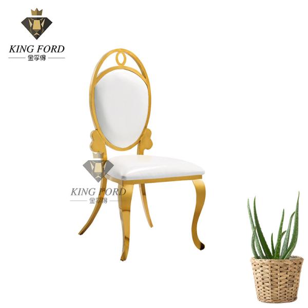 OEM Leather Seat 201 Stainless Steel Chair For Dining Table