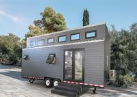 Maison modulaire légère Maisons préfabriquées avec structure en acier léger Petite maison sur roues