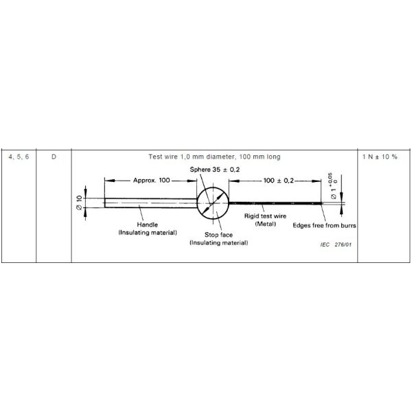 ОЭМ провода 1.0мм теста ИЭК 60529 оборудования для испытаний ИП ИП4С доступный