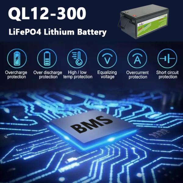 caravana do curso da bateria de Ion Battery Lifepo 4 do lítio de 12.8v 300ah para o sistema do picovolt