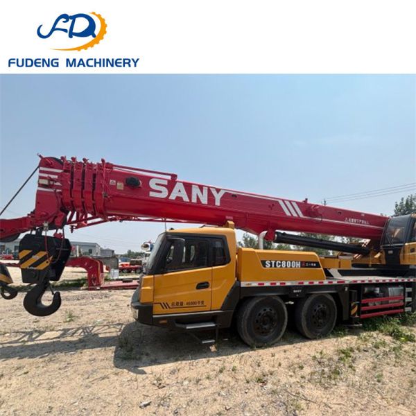 Hot Sale  Used SANY 80 Tons Mobile Crane Compact Cheap Price Truck Crane