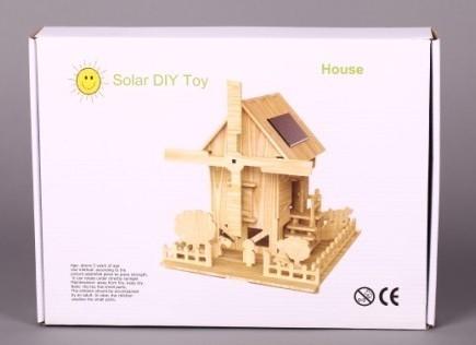Small Solar Educational Toys Mini Wooden Playground Toys Science Kits