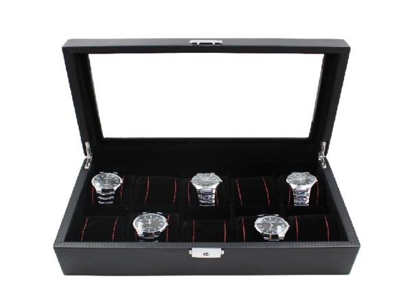 Leather Bulk Watch Gift Box High-End Large Capacity 12 Grids Vintage