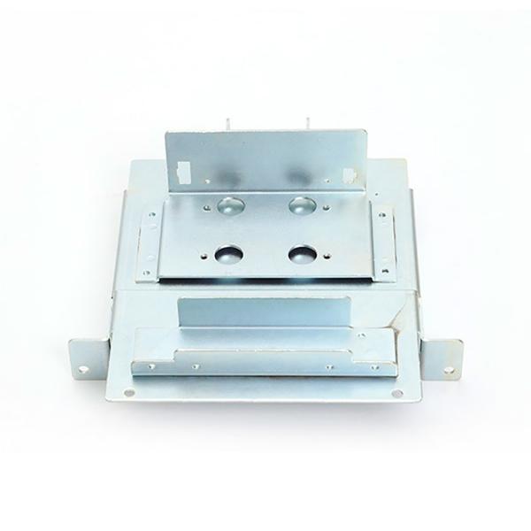 Galvanized Metal Bracket Manufactured with Customization Option and CNC Stamping