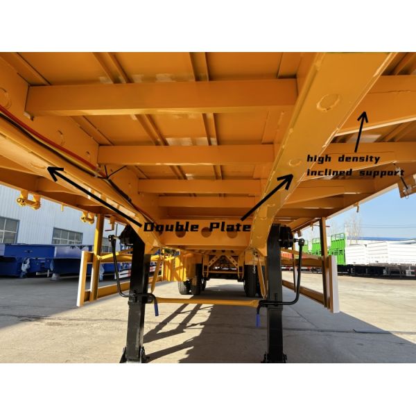 TITAN 2/Tri/3 Axle 20/40/45 Ft Flatbed Semi Trailer for Sale Manufacturers Near Me in Tanzania