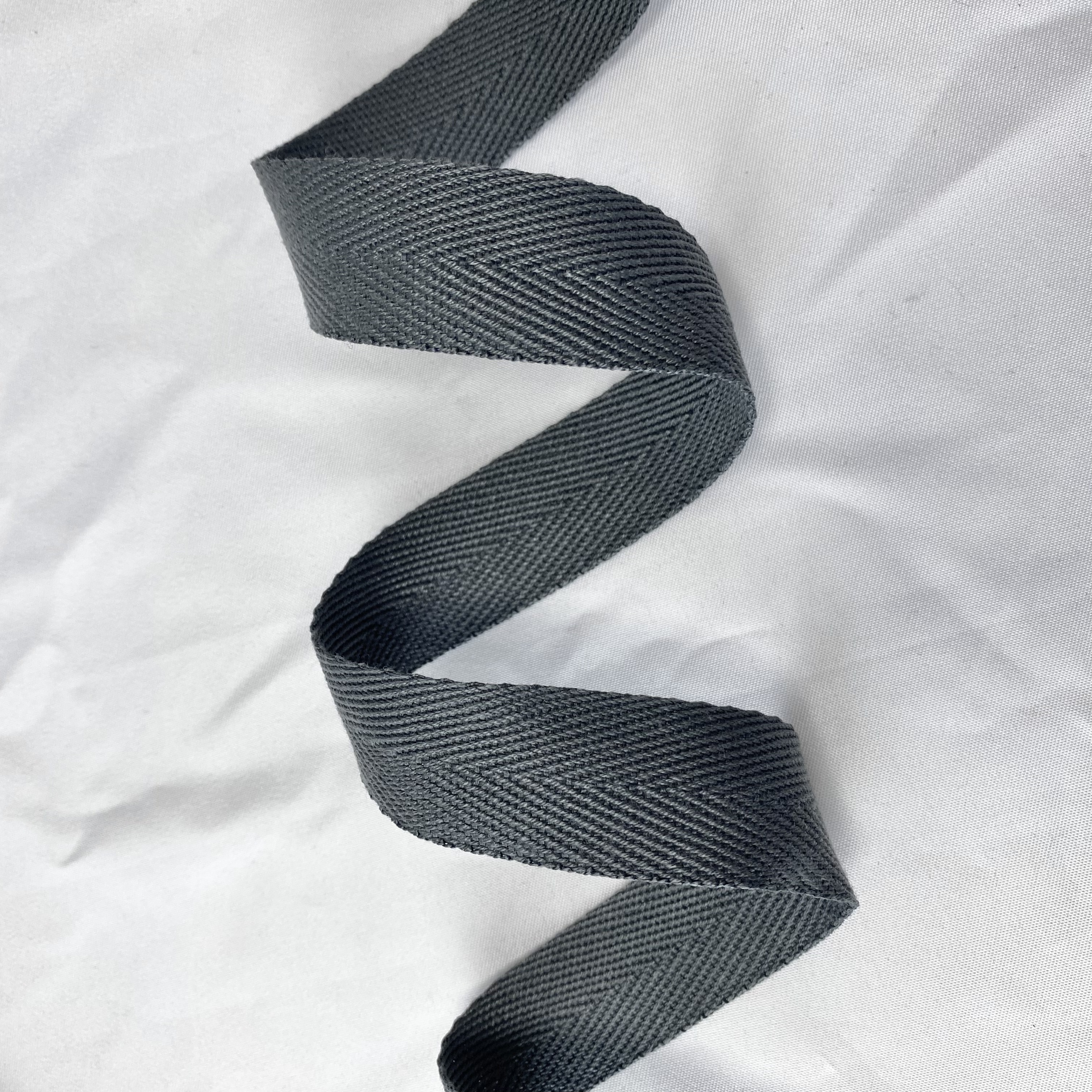 Herringbone polyester-cotton webbing Various colors Backpack strap Belt Handbag strap