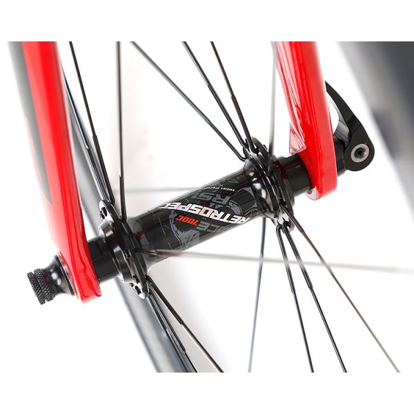 White 22 Speed Carbon Fiber Road Bike , Road Racing Bicycle Complete Groupset