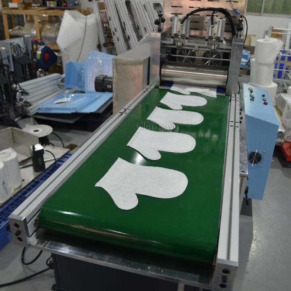 15KHZ Glove Production Machine 55 pcs/min With Ultrasonic double horns