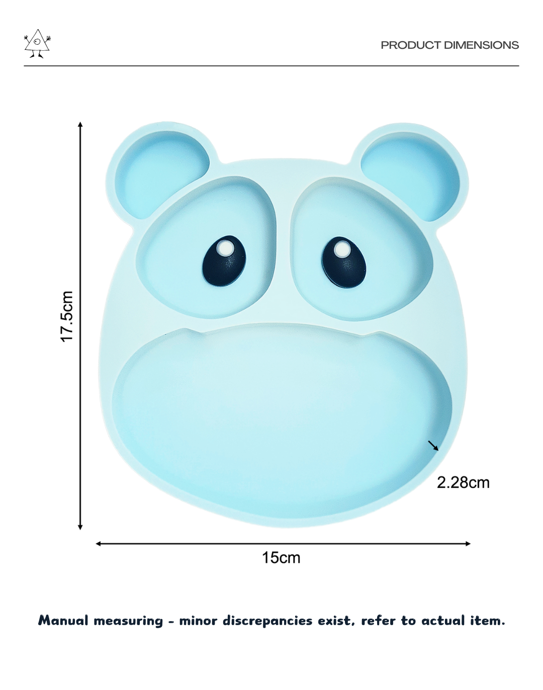 Cartoon Pattern Silicone Kids Dining Plate Set Multi Compartment Fork Spoon Non Toxic Heat Resistant Dishwasher Safe