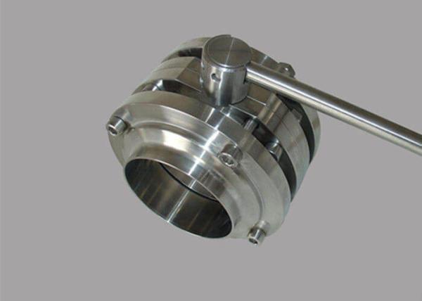 3A ASME BPE  Stainless Steel Sanitary Valves Butterfly Ball Valve Simple And Compact Structure