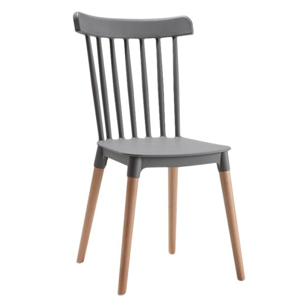 Simple Windsor chair solid wood dining chair family creative leisure chair dining room stool Nordic negotiating chair