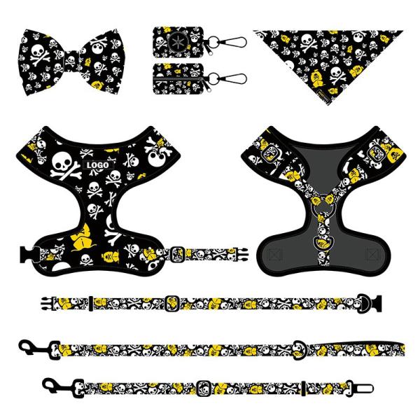 Nylon Dog Collars And Leashes Harness Collar And Lead Set Polyester Nylon