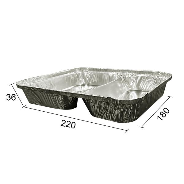 Silver Food Packing Disposable Wrinkle Wall Aluminum Foil Serving Containers Food Bowls