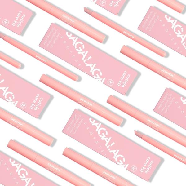 SAGALAGA Cuticle Softener Remover Oil Serum Pens Set Custom Private Logo Cuticle Scented Oil Pen Pusher Kit
