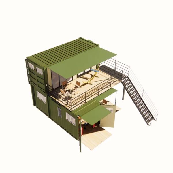 20 pies o 40 pies plegable Puerto Rico vivienda de lujo paquete plano contenedor de envío Casas modulares Prefabricadas Casa prefabricada