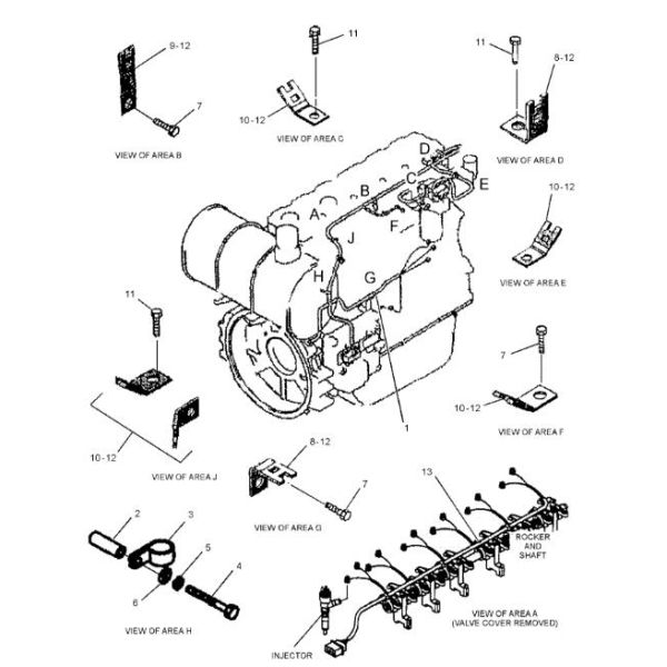 296-4617 C6.4 Engine Wire Harness 2964617 321D Excavator Electronic Control Module