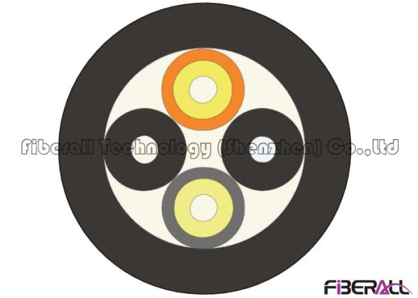 Base Station Far Transmission Outdoor Fiber Optic Cable 2 Cores LSZH Jacket