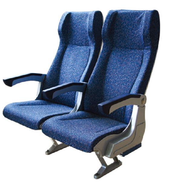 Soft VIP Train Leather Bus Seats , Luxurybus Passenger Seat With Armrest