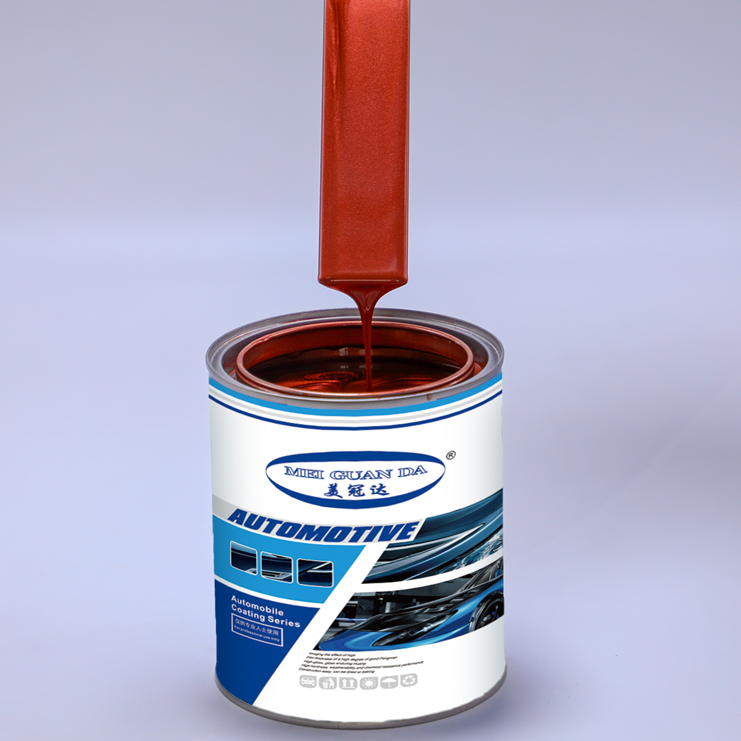 Wholesale X02 Crystal Red Pearl 1L Acrylic Paint Factory Price 7-14 Days