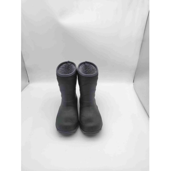 Anti-dérapant étanche TPR enfants bottes de pluie chaud revêtement enfants bottes de boue