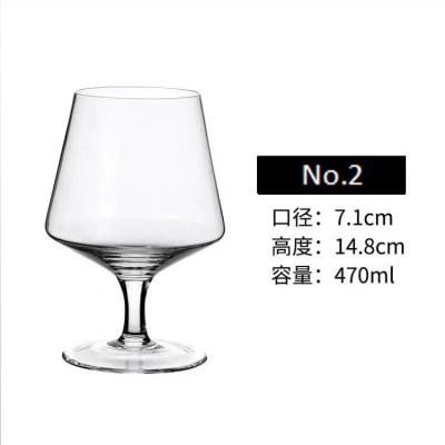 Lead Free 14.9cm Height 470ML Crystal Tumbler Glasses