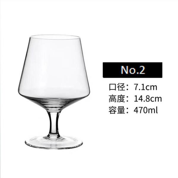 Lead Free 14.9cm Height 470ML Crystal Tumbler Glasses