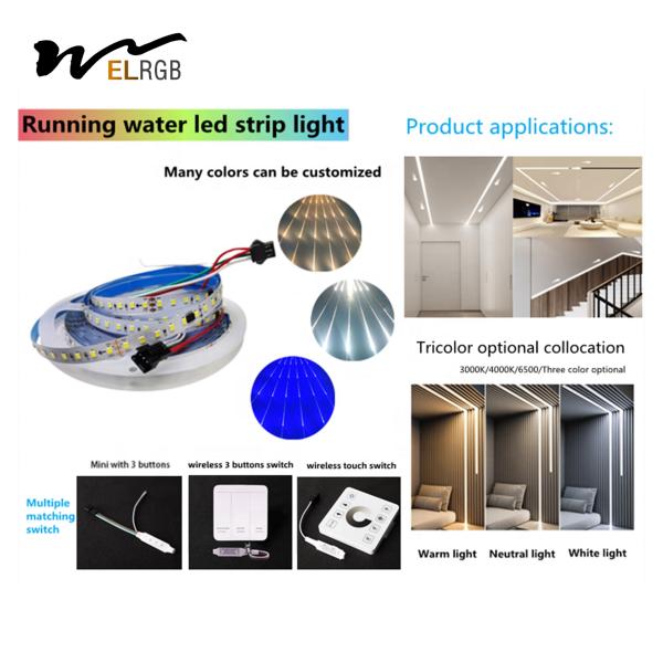 Residencial IP20 Self Adhesive LED Strip 10M 12V Quente Branco Led Strip