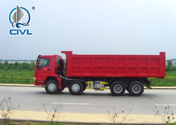 HOWO Manual 8x4 Dump Truck , 30 Ton International Dump Trucks